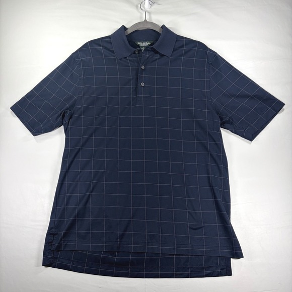Brooks Brothers Other - Brooks Brothers Country Club Mens Small Polo Shirt Navy Blue Windowpane Check S